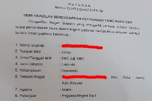 PNS di Bireuen ini, Meski Sudah Dipenjara Masih Terima Gaji